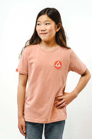 Red Shield Youth BJJ Tee - Pink