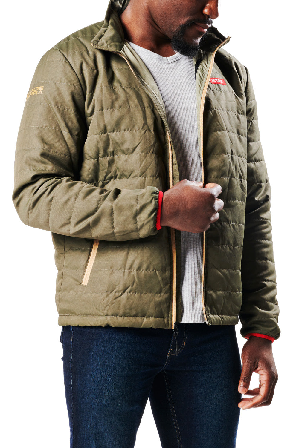 Stacked Puffer Jacket Mens - Grey – GB Wear