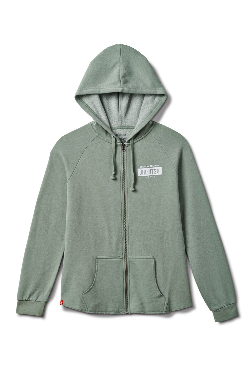 Cotton on Women - Classic Washed Zip-Through Hoodie - Washed Sage