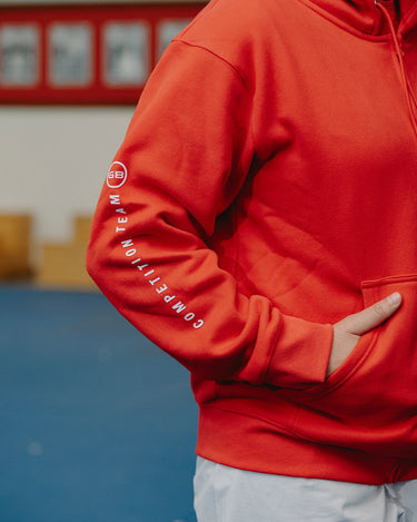 40 Years Competition Team Zip Hoodie - Red | Gracie Barra Wear