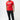 Student wearing the red 40 Years Competition Team mens tee with the white Gracie Barra wordmark and black Competition Team bar, front view