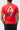 Back of the red 40 Years Competition Team mens tee with the white Legacy G circle logo and black Jiu-Jitsu bar print