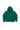 Arte Suave V3 Kids Hoodie in green, front flat lay. Black Legacy G logo and white 'Arte Suave' script at chest, kangaroo pocket, ribbed hem and cuffs.