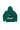 Arte Suave V3 Kids Hoodie in green, back flat lay. Full-back print: white 'Arte Suave' script, tonal figure mid-motion, white 'Gracie Barra' wordmark.