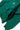 Arte Suave V3 Kids Hoodie in green, close-up of the hidden side-zip pocket on the seam, with ribbed cuff and hem.