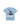 Arte Suave V3 Kids Tee in light blue, back flat lay. Full-back print: white 'Arte Suave' script, black tonal figure, white 'Gracie Barra' wordmark.