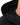 Arte Suave V3 Mens Hoodie in black, close-up of the hood and neckline, with a crew-neck tee layered underneath.