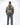 Arte Suave V3 Mens Hoodie in olive, back view. Full-back print: cream 'Arte Suave' script, black tonal figure mid-motion, cream 'Gracie Barra' wordmark.