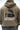 Arte Suave V3 Mens Hoodie in olive, back print close-up: cream 'Arte Suave' script over a black tonal figure, cream 'Gracie Barra' wordmark below.