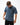 Arte Suave V3 Mens Tee in navy, front view on the model showing the boxy fit and the small Legacy G and 'Arte Suave' chest print.