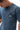 Arte Suave V3 Mens Tee in navy, three-quarter front close-up of the chest print: black Legacy G logo above white 'Arte Suave' script.