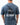 Arte Suave V3 Mens Tee in navy, back view on the model. Full-back print: white 'Arte Suave' script, black tonal figure, white 'Gracie Barra' wordmark.