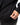 Arte Suave V3 Womens Hoodie in black, close-up of the hidden side-zip pocket being unzipped, with ribbed cuff and hem.