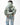 Arte Suave V3 Womens Hoodie in sage, back view. Full-back print: white 'Arte Suave' script, black tonal figure mid-motion, white 'Gracie Barra' wordmark.