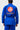 Upper back of the blue AtletaGB V5 CompLite Kimono with the red Barra Shield patch and the navy and red Equipe GB patch.