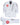 White AXIS Kimono by adidas for Gracie Barra with red Barra Shield on the jacket chest, gray adidas sleeve stripes, and matching white pants with red shield logo on a white background.