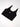 Black Balance Sports Bra, flat lay front view, scoop neckline, with a white Legacy G logo centered on the chest.