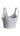 Gray Balance Sports Bra, back three-quarter view, scoop back, with tonal white "JIU-JITSU" wordmark printed across the lower back.