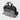 Side view of the Barra Beachwalk Lunchbox in black with mesh pocket, Gracie Barra brand tag, and attached shoulder strap