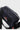 Angled front of the black Barra Beachwalk lunchbox with the red triangle Brazilian Jiu-Jitsu logo, tonal Barra da Tijuca print, and detachable shoulder strap.