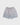 Gray Gracie Barra Barra Da Tijuca hybrid shorts, front view, with sage green geometric print and white Gracie Barra and Jiu-Jitsu leg graphics