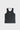 Black Gracie Barra Barra Da Tijuca Terra Mar tank top with a tonal gray stacked Gracie Barra chest logo and scoop neckline, front flat lay