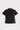 Back of the black Barra Origins jersey by Gracie Barra, showing ESTD 1986 collar embroidery, white piping, and patterned side panels.