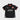Black Barra Origins kids soccer jersey with the stacked Gracie Barra wordmark, Red Shield patch, and Brazilian Jiu-Jitsu chest print, front view.