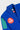Collar and chest detail of the blue Brasileiro Youth Kimono jacket. Green three-stripe sleeve, red Barra Shield patch reading "Barra", and adidas and Gracie Barra collar labels with Y3 size tag.