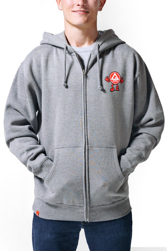 Barrinha Mens Zip Hoodie - Grey