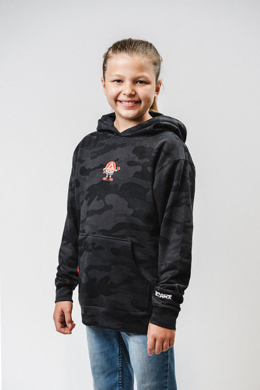 GB Barrinha Youth Hoodie - Black Camo