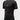 Kids black Gracie Barra Close Contact rashguard front view with red chest logo and raglan sleeves