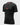 Kids black Gracie Barra Close Contact rashguard front view with red chest logo and raglan sleeves