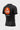 Back of the kids black Gracie Barra Close Contact rashguard with red Equipe logo and side panel