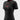 Womens black Gracie Barra Close Contact rashguard front view with red chest logo and tapered fit