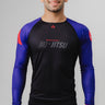 GB Performance L/S Ranked Rashguard by Adidas - Purple