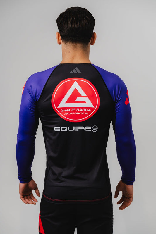 GB Performance L/S Ranked Rashguard by Adidas - Purple