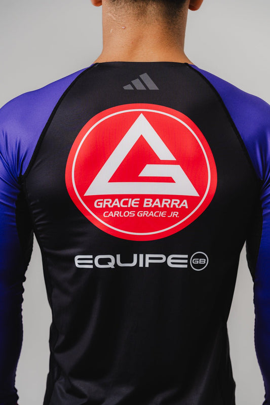 GB Performance L/S Ranked Rashguard by Adidas - Purple