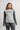 Colorblock Womens Long Sleeve Tee - Grey/Black