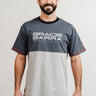 Colorblock Mens Tee - Grey/Black