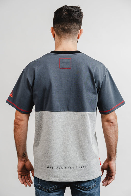 Colorblock Mens Tee - Grey/Black