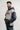 Colorblock Mens Hoodie - Grey/Black