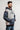 Colorblock Mens Hoodie - Grey/Black