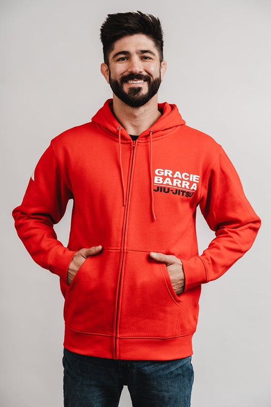 GB Comp Team Zip Hoodie by Adidas - Red