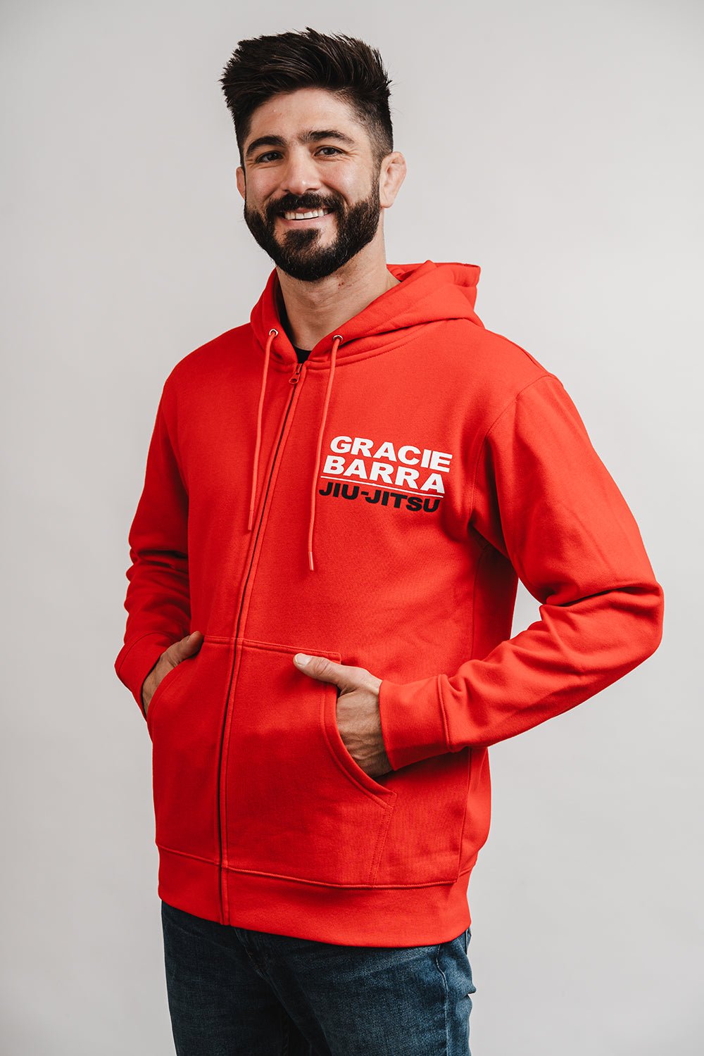 GB Comp Team Zip Hoodie by Adidas - Red