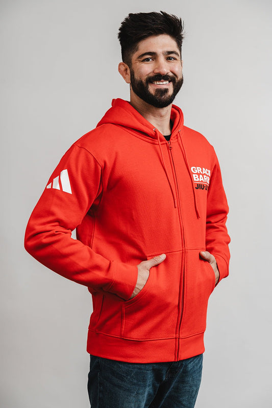 GB Comp Team Zip Hoodie by Adidas - Red