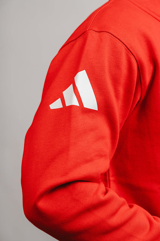 GB Comp Team Zip Hoodie by Adidas - Red