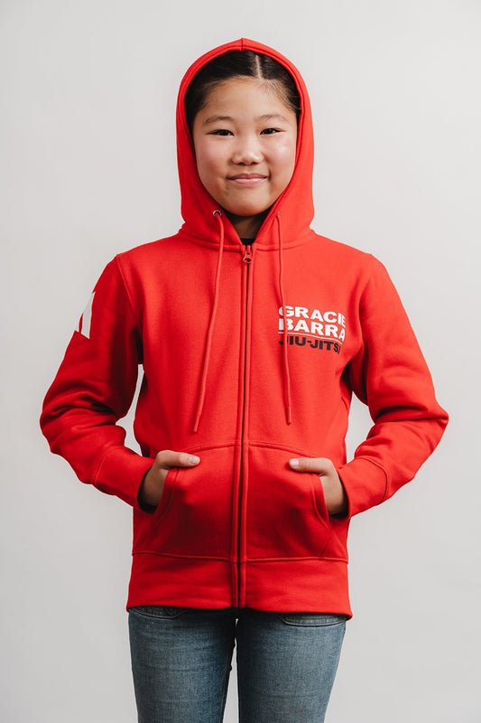 GB Comp Team Youth Zip Hoodie by Adidas - Red