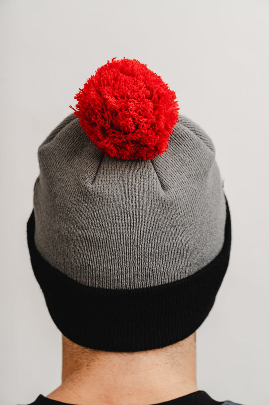 Colorblock Beanie - Grey