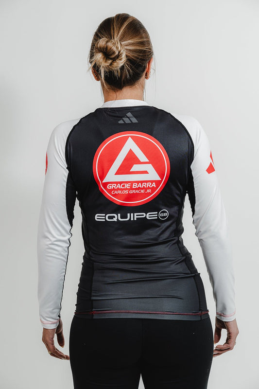 GB Performance L/S Womens Ranked Rashguard by Adidas - White